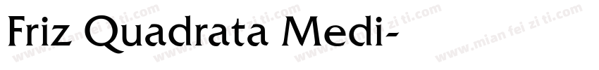 Friz Quadrata Medi字体转换